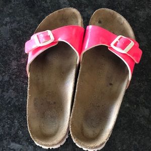 Neon pink Birkenstock’s
